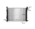 MAHLE Chladi vody MAO CR 2166 000S, CR 2166 000S