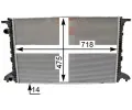 MAHLE Chladi vody MAO CR 2176 000P, CR 2176 000P