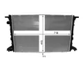 MAHLE Chladi vody MAO CR 2177 000P, CR 2177 000P