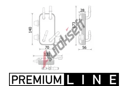 MAHLE Chladi vody MAO CR 2200 000P, CR 2200 000P