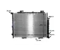 MAHLE Chladi vody MAO CR 2204 001S, CR 2204 001S