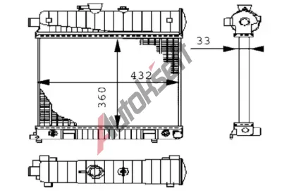 MAHLE Chladi vody MAO CR 2207 000S, CR 2207 000S