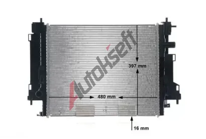 MAHLE Chladič vody MAO CR 2242 000S, CR 2242 000S MAHLE Chladič vody MAO CR 2242 000S, CR 2242 000S