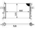 MAHLE Chladi vody MAO CR 227 000P, CR 227 000P