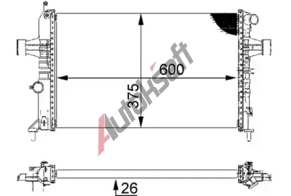 MAHLE Chladi vody MAO CR 227 000S, CR 227 000S