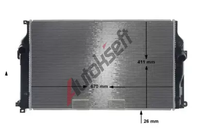 MAHLE Chladi� vody MAO CR 2270 000S, CR 2270 000S