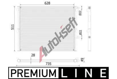 MAHLE Chladi vody MAO CR 2307 000P, CR 2307 000P