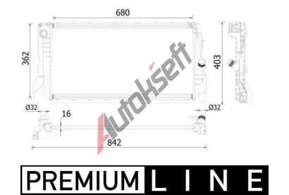 MAHLE Chladi vody MAO CR 2315 000P, CR 2315 000P