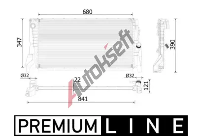 MAHLE Chladi� vody MAO CR 2318 000P, CR 2318 000P