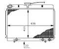 MAHLE Chladi vody MAO CR 232 000P, CR 232 000P