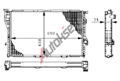 MAHLE Chladi vody MAO CR 242 000S, CR 242 000S