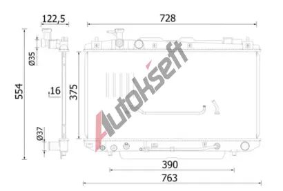 MAHLE Chladi vody MAO CR 2422 000S, CR 2422 000S