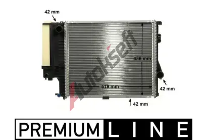 MAHLE Chladi vody MAO CR 244 000P, CR 244 000P