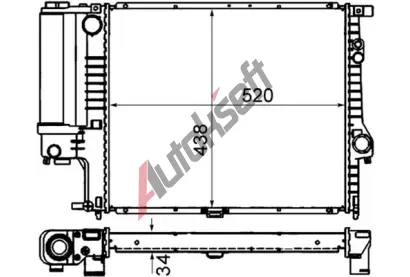 MAHLE Chladi vody MAO CR 244 001S, CR 244 001S