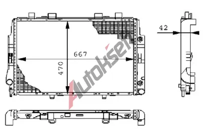MAHLE Chladi vody MAO CR 247 000S, CR 247 000S