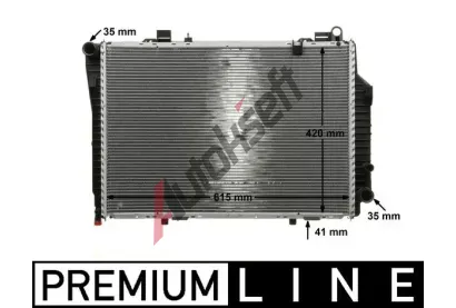 MAHLE Chladič vody MAO CR 249 000P, CR 249 000P MAHLE Chladič vody MAO CR 249 000P, CR 249 000P