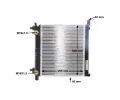 MAHLE Chladi vody MAO CR 255 000S, CR 255 000S