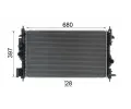 MAHLE Chladi vody MAO CR 2590 000P, CR 2590 000P