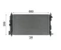 MAHLE Chladi vody MAO CR 2594 000P, CR 2594 000P