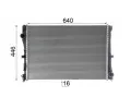 MAHLE Chladi vody MAO CR 2603 000P, CR 2603 000P