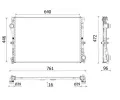 MAHLE Chladi vody MAO CR 2603 000P, CR 2603 000P