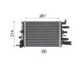 MAHLE Chladi vody MAO CR 2632 000P, CR 2632 000P