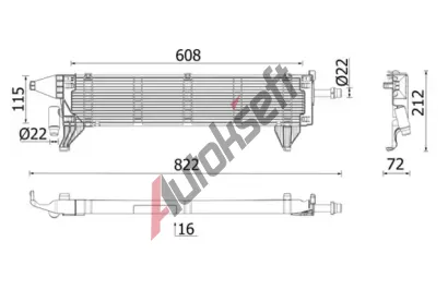 MAHLE Chladi vody MAO CR 2636 000P, CR 2636 000P
