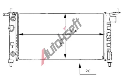 MAHLE Chladi vody MAO CR 269 000S, CR 269 000S