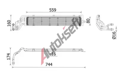 MAHLE Chladi vody MAO CR 2697 000P, CR 2697 000P