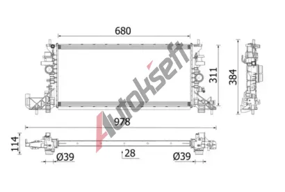 MAHLE Chladič vody MAO CR 2699 000P, CR 2699 000P MAHLE Chladič vody MAO CR 2699 000P, CR 2699 000P