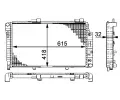 MAHLE Chladi vody MAO CR 270 000P, CR 270 000P