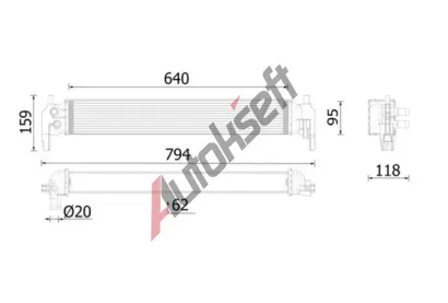 MAHLE Chladi vody MAO CR 2700 000P, CR 2700 000P