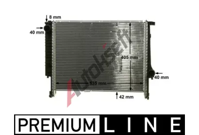 MAHLE Chladi vody MAO CR 277 000P, CR 277 000P