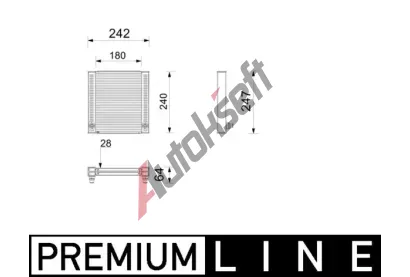 MAHLE Chladič vody MAO CR 2799 000P, CR 2799 000P MAHLE Chladič vody MAO CR 2799 000P, CR 2799 000P