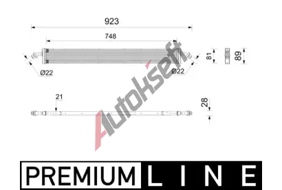 MAHLE Chladi vody MAO CR 2807 000P, CR 2807 000P