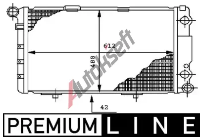 MAHLE Chladi� vody MAO CR 282 000P, CR 282 000P