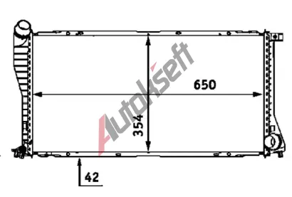 MAHLE Chladi vody MAO CR 288 000S, CR 288 000S