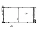MAHLE Chladi vody MAO CR 288 000S, CR 288 000S
