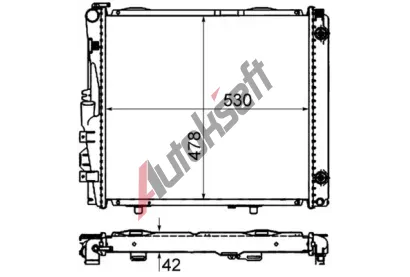 MAHLE Chladi vody MAO CR 290 000S, CR 290 000S