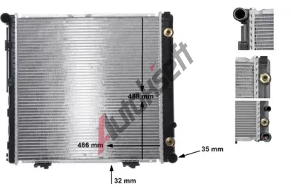 MAHLE Chladi vody MAO CR 291 000S, CR 291 000S