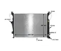 MAHLE Chladi vody MAO CR 302 000S, CR 302 000S