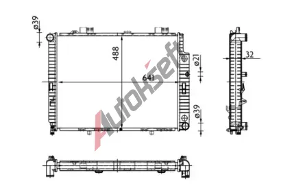 MAHLE Chladi vody MAO CR 309 000S, CR 309 000S