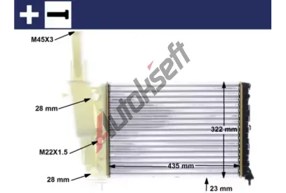 MAHLE Chladi vody MAO CR 351 000S, CR 351 000S