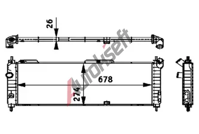 MAHLE Chladi vody MAO CR 355 000S, CR 355 000S