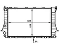 MAHLE Chladi vody MAO CR 358 000S, CR 358 000S