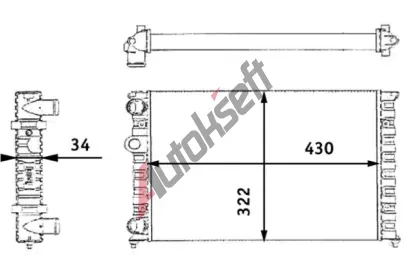 MAHLE Chladi vody MAO CR 364 000S, CR 364 000S