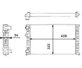 MAHLE Chladi vody MAO CR 364 000S, CR 364 000S