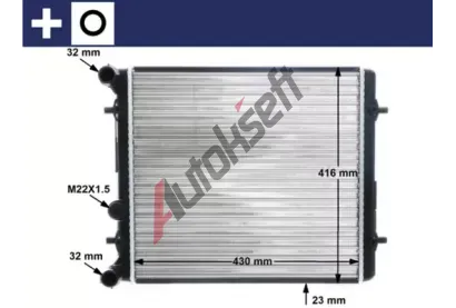 MAHLE Chladi vody MAO CR 367 000S, CR 367 000S
