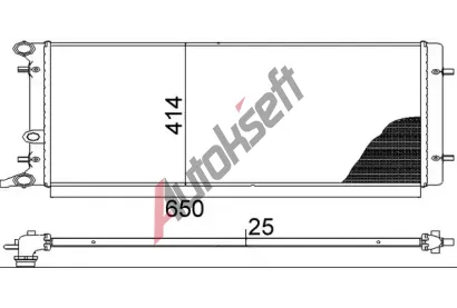 MAHLE Chladi vody MAO CR 368 001S, CR 368 001S