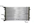 MAHLE Chladi vody MAO CR 368 001S, CR 368 001S